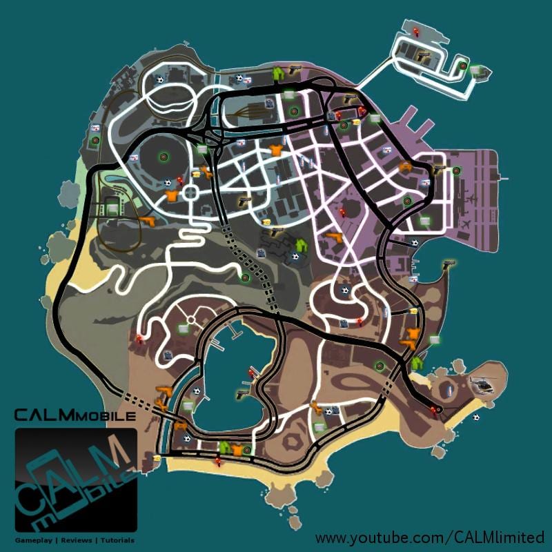 mapa ng Rio gangstar