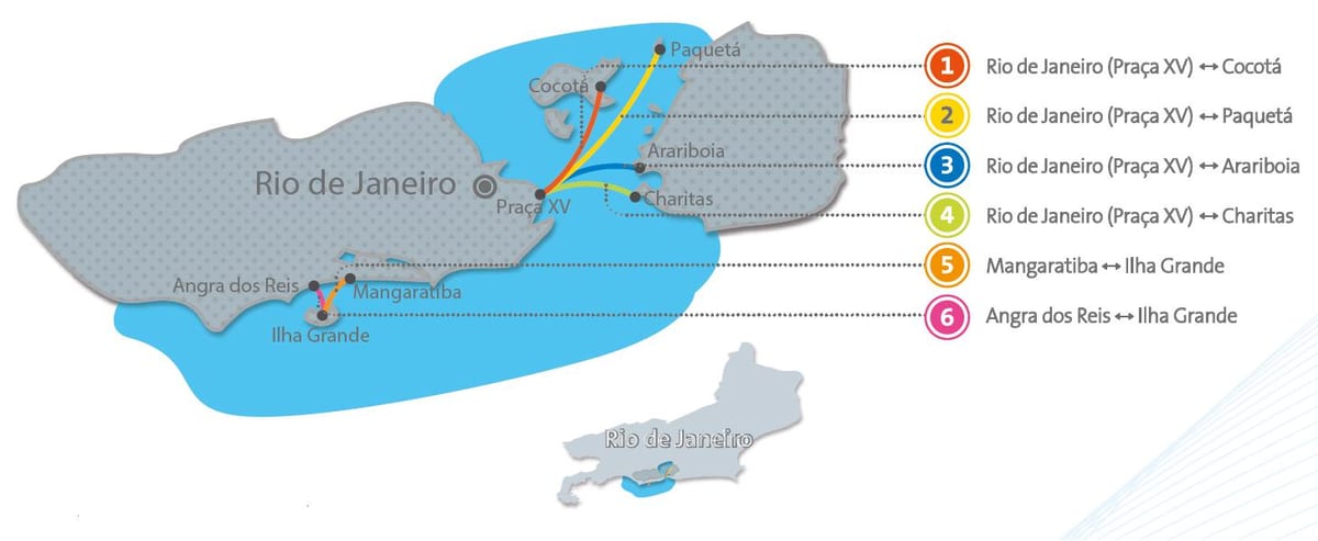Rio de Janeiro bangka mapa
