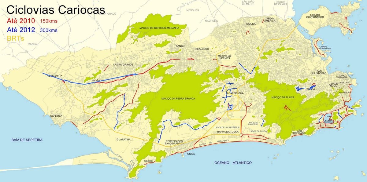 Rio de Janeiro bike mapa