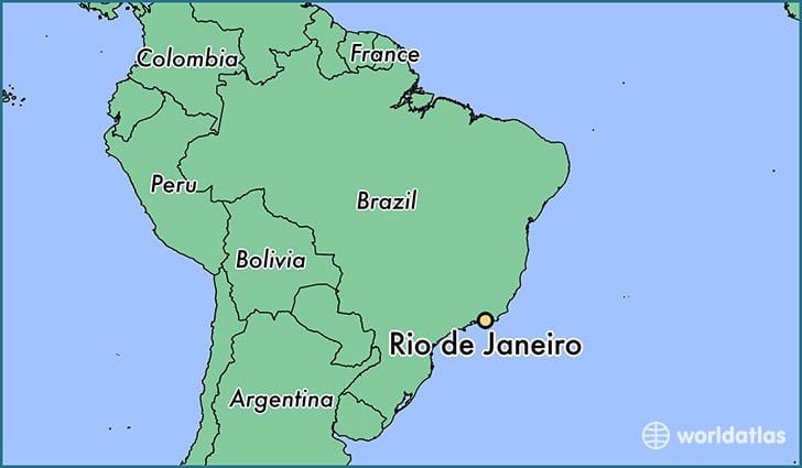 Rio de Janeiro brazil mapa