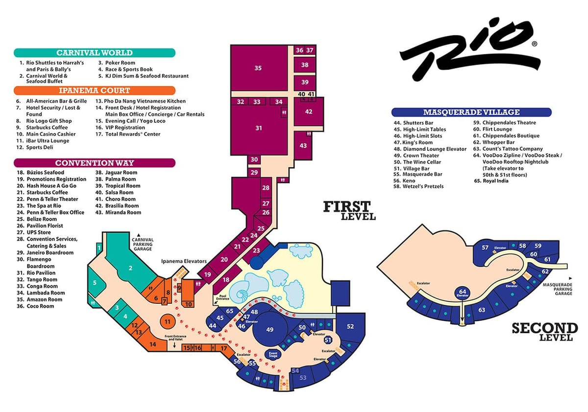 mapa ng Rio casino