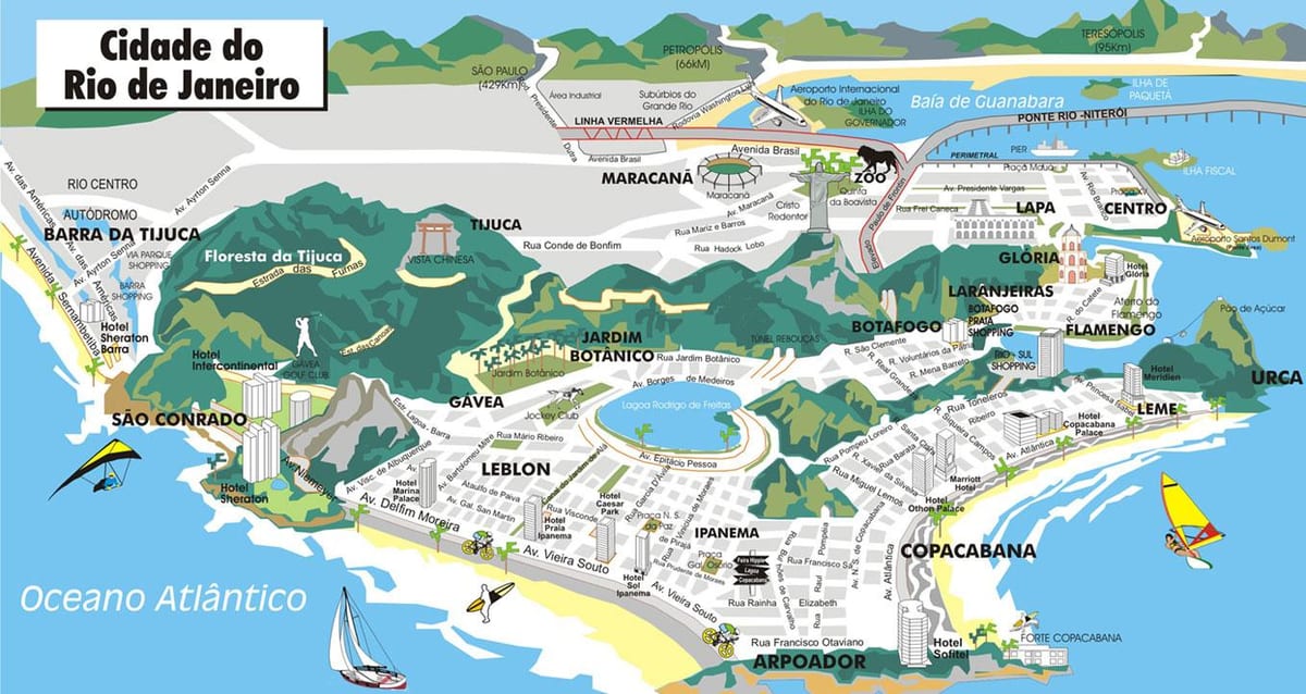 Rio-akit mapa