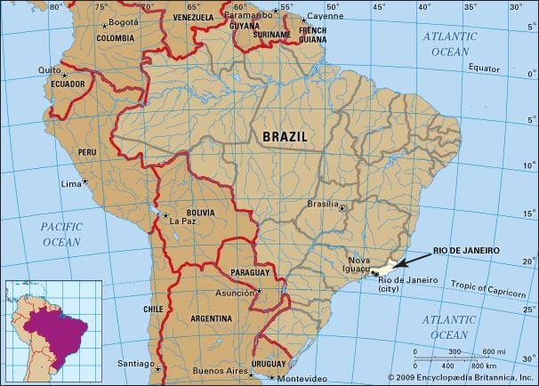 Rio mapa ng lugar