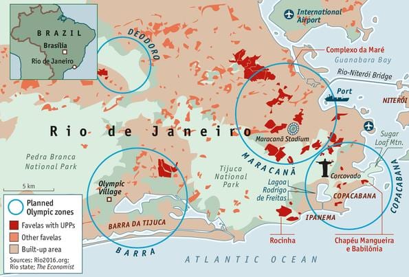 kaligtasan mapa ng Rio de Janeiro