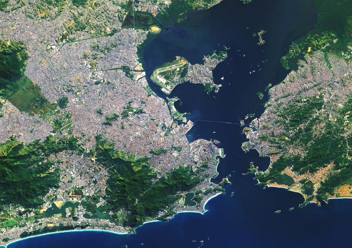 satellite mapa ng Rio de Janeiro