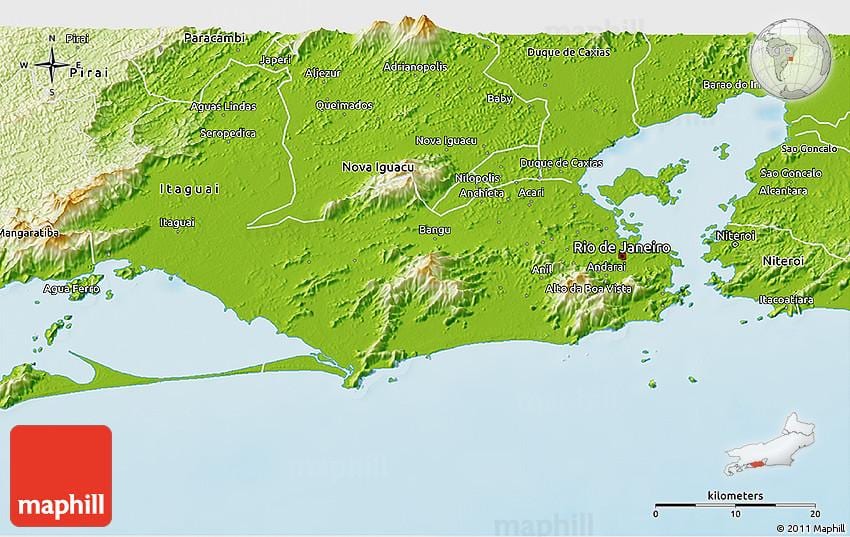 geographic mapa ng Rio