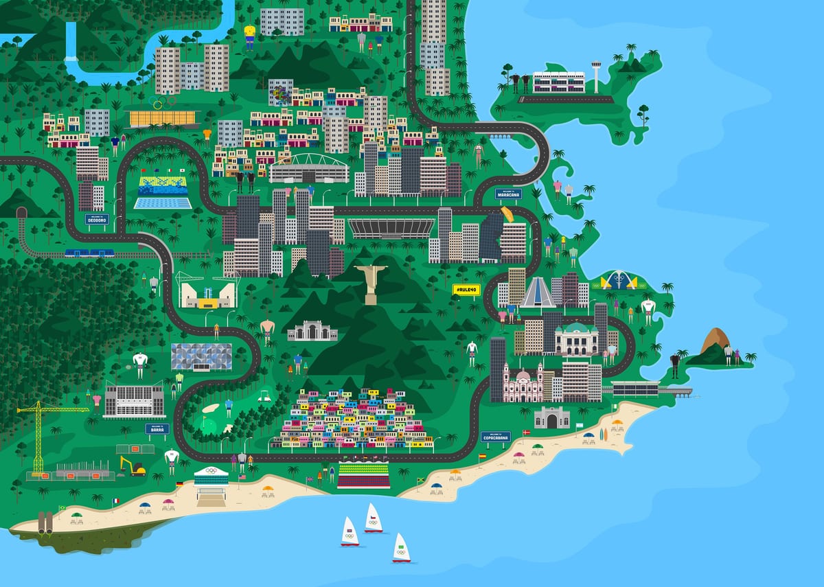 interactive na mapa ng Rio