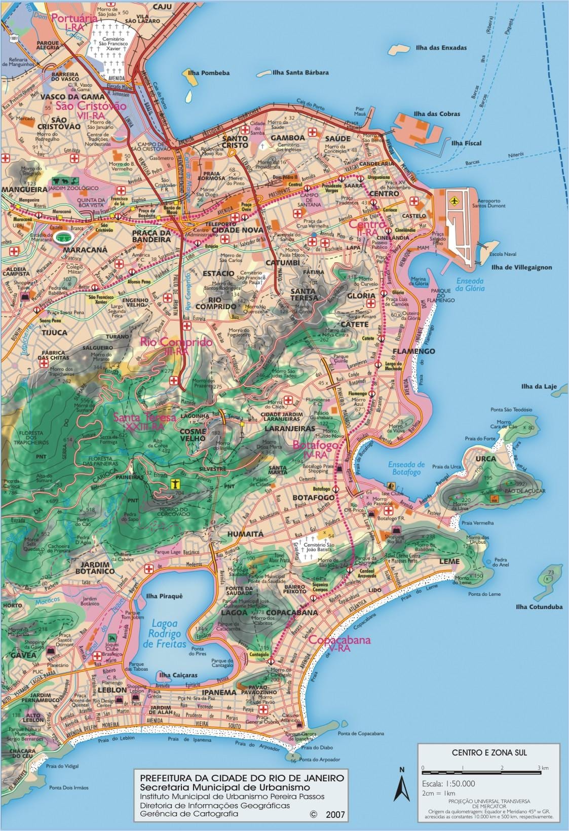 mapa para sa Rio de Janeiro