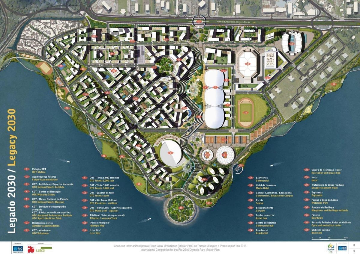 mapa ng Rio park