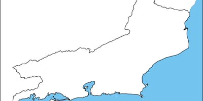 Rio de Janeiro balangkas ng mapa
