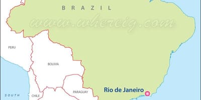 Ipakita ang Rio de Janeiro sa isang mapa