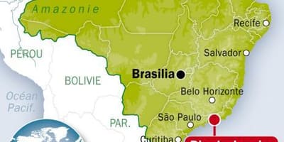 Mapa ng brazil at Rio de Janeiro
