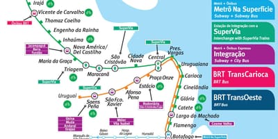 Rio de Janeiro metro mapa