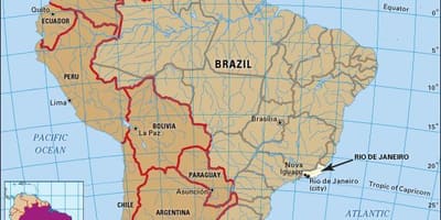Kung saan ay sa Rio de Janeiro na matatagpuan sa mapa