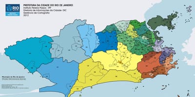 Rio de Janeiro arrondissement mapa