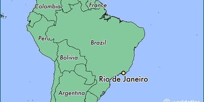 Rio de Janeiro brazil mapa