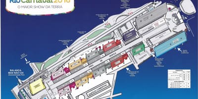 Mapa ng carnaval sa Rio