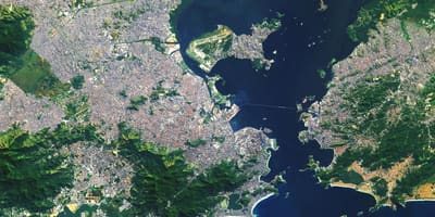 Satellite mapa ng Rio de Janeiro