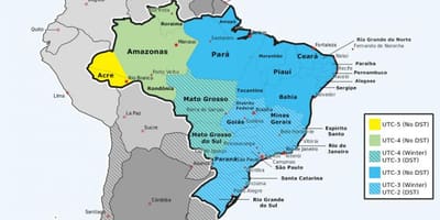 Rio time zone mapa