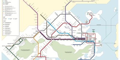 Rio transportasyon sa mapa