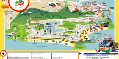 Rio turista mapa