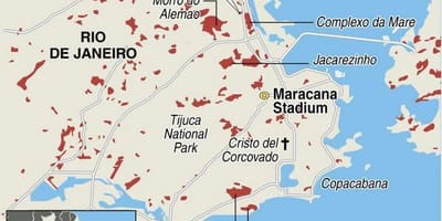 Favela Rio de Janeiro mapa