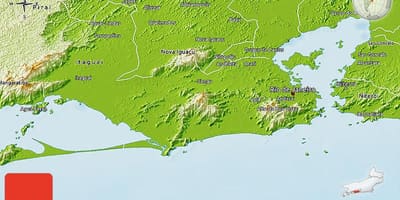 Geographic mapa ng Rio