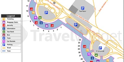 Rio de Janeiro kalesa airport mapa