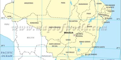 Latitude sa mapa ng Rio