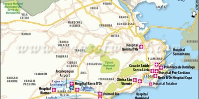 Rio de Janeiro ospital mapa