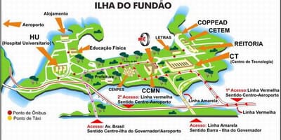 Rio de Janeiro paaralan mapa