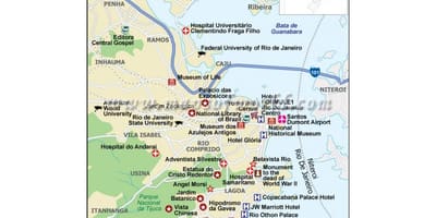 Rio de Janeiro tindahan ng mapa
