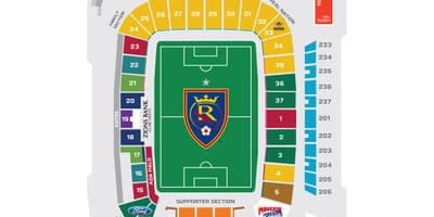 Rio tinto stadium seating mapa
